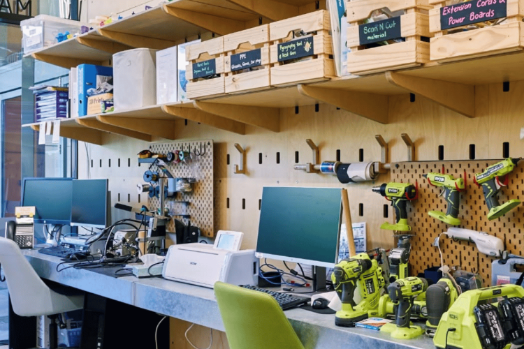 The Parks Library Markerspace is a creative hub with tools for 3D printing, laser cutting, sewing and more.
