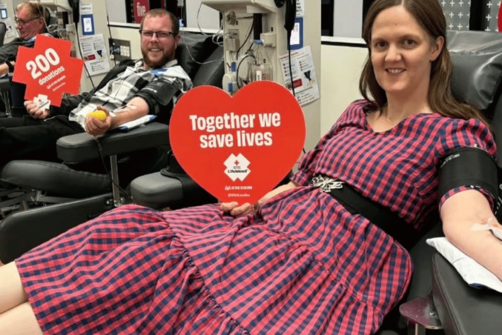 Alissa and Doug went instagram-official with a photo captioned: Turns out &lsquo;finding your perfect match&rsquo; doesn&rsquo;t just apply to stem cells.