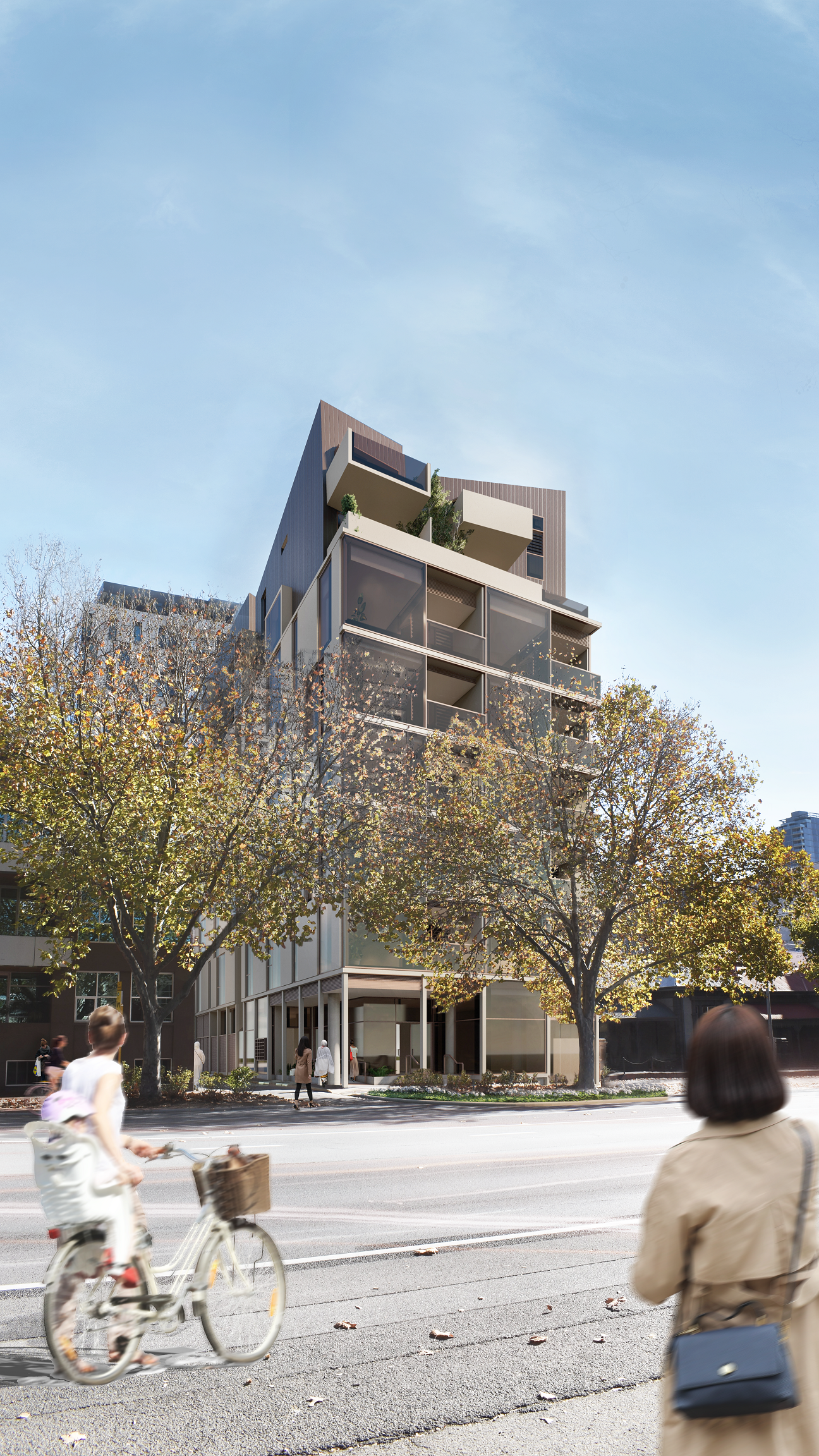 Artist's impression of the completed affordable housing development.