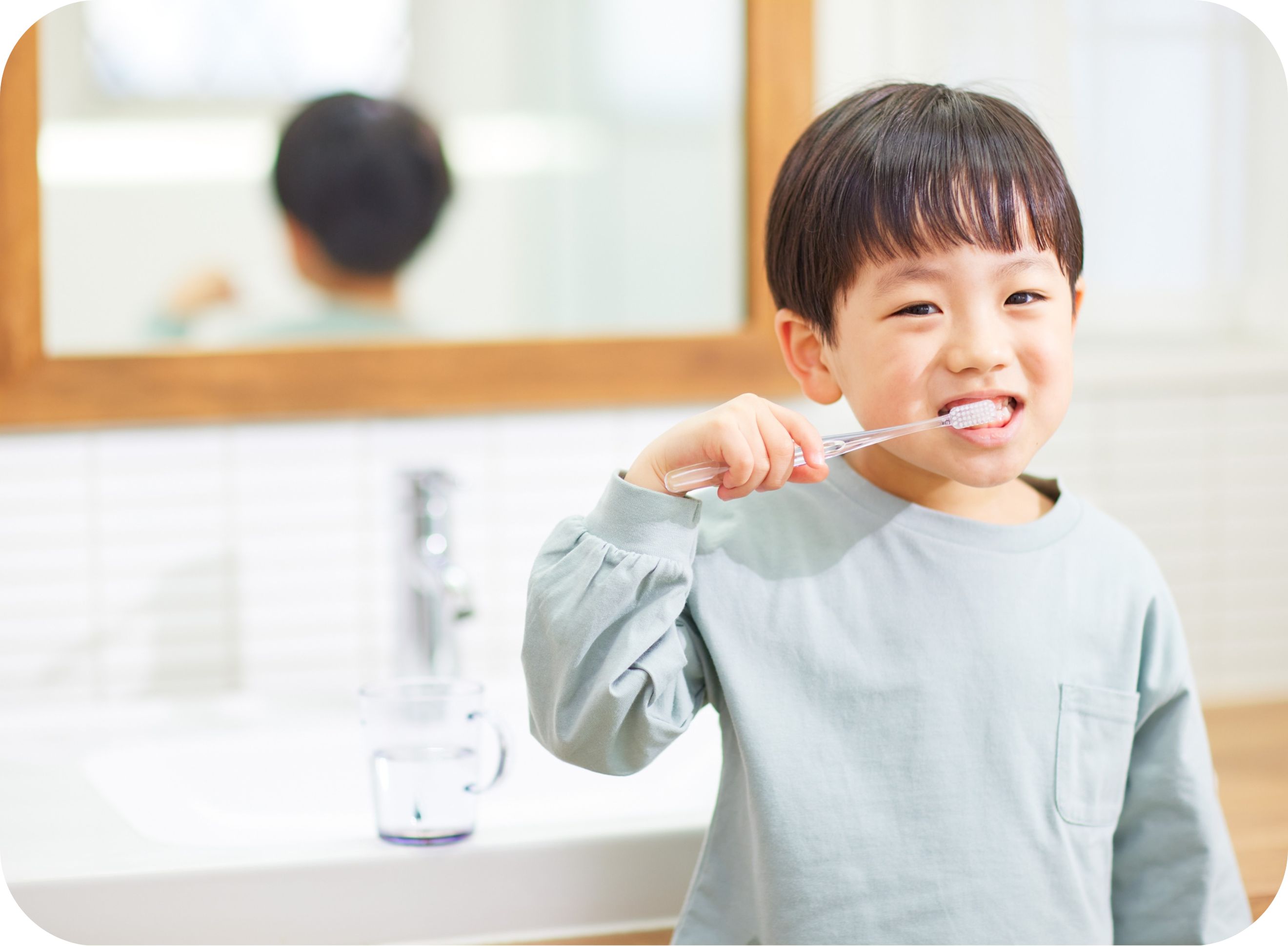 Brushing teeth