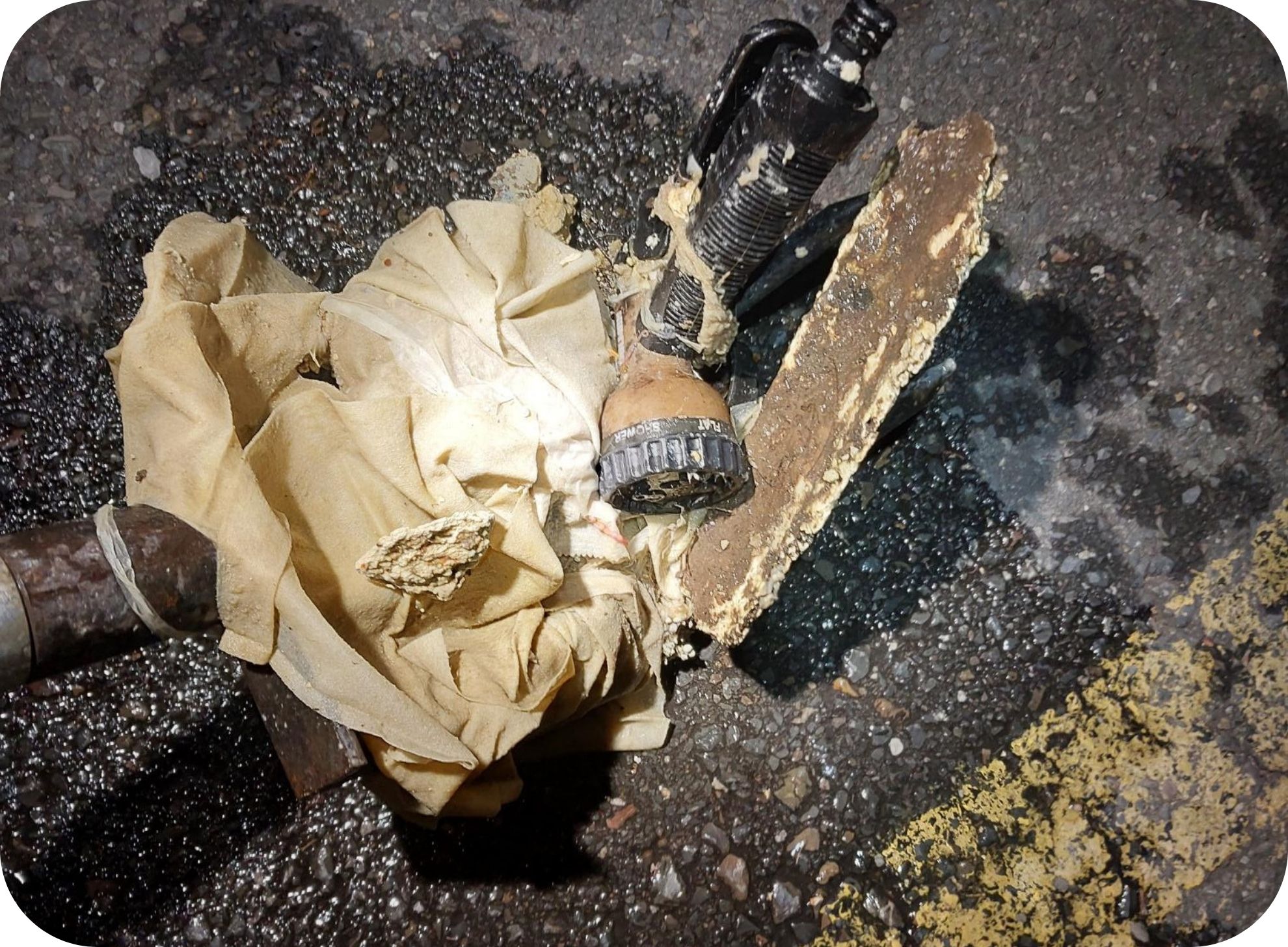 Items including a hose nozzle pulled from South Australian sewers in 2025