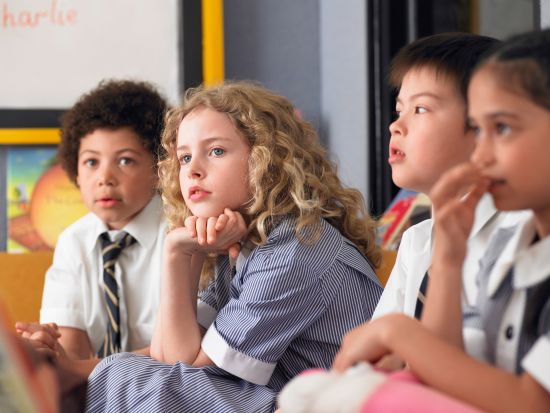 Image of school children