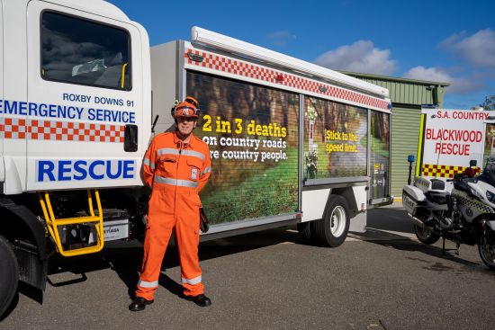 Image of SES truck with 