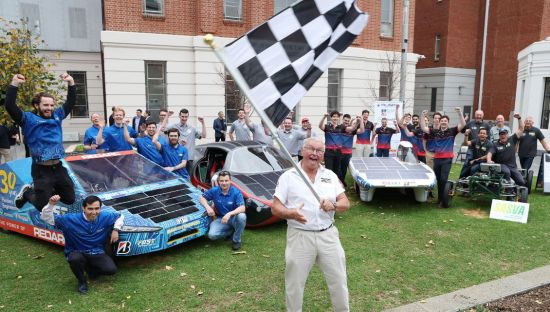 Image of the launch event at Lot Fourteen for the 2023 Bridgestone World Solar Challenge