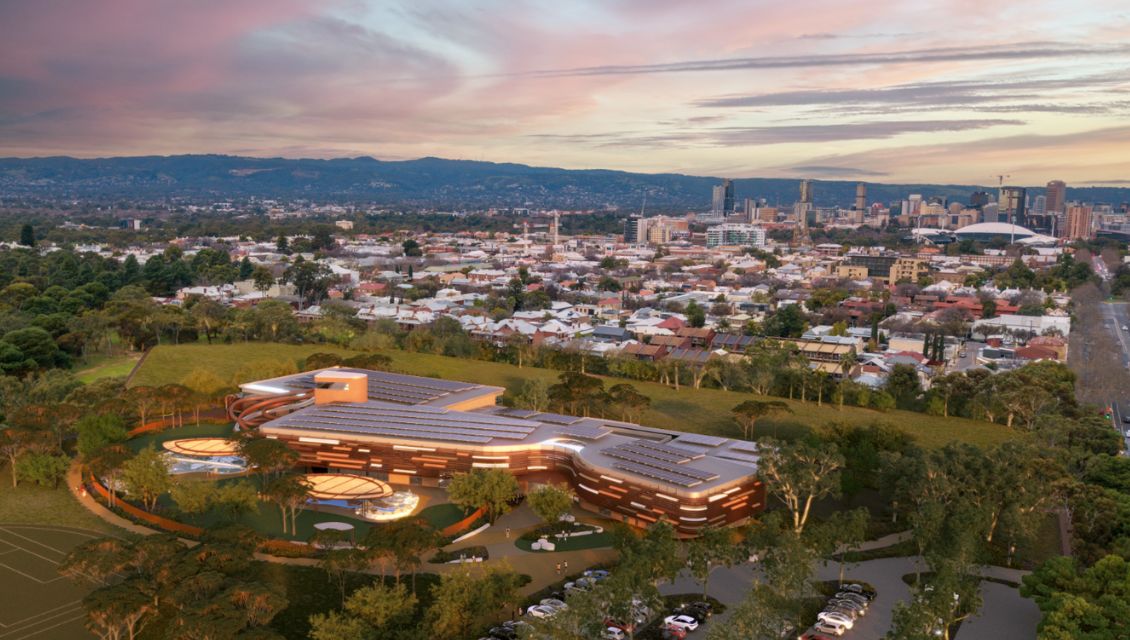 Artist's impression of the Adelaide Aquatic Centre
