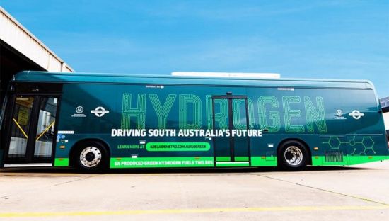 Image of a hydrogen bus 