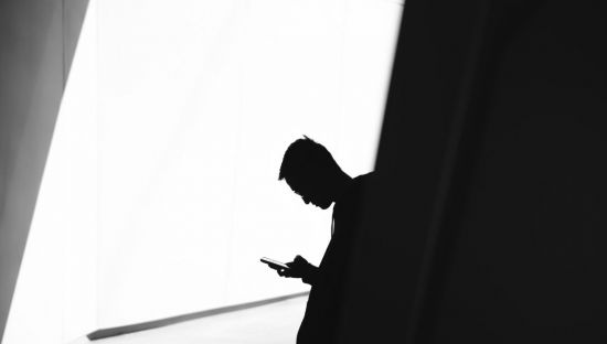 Image of a person using a mobile app