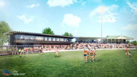 Image of new Crows Facility artist impression. 