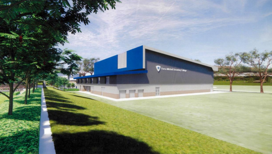 The concept design for Roma Mitchell's new gymnasium 
