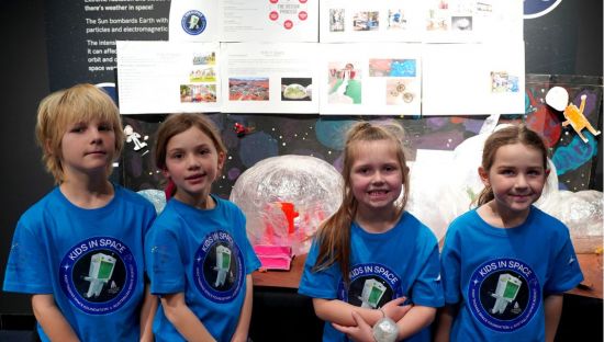 Image of students from Warooka Primary School at the Kids in Space national finals