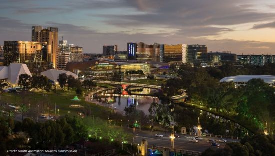 This image shows Adelaide city skyline