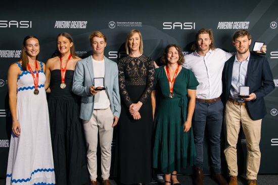 SASI Director Keren Faulkner with award winners.