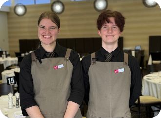 Image of hospitality students