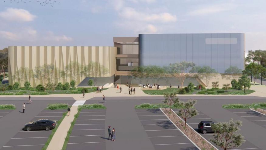 Artist impression of the South Australian Sports Institute's new state-of-the-art facility being built at Mile End.