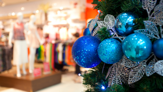 Christmas shop decorations