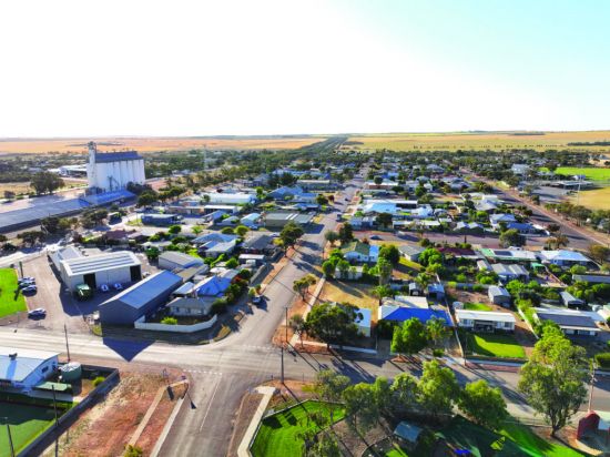 Aerial view of Wudinna.