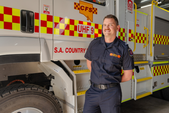SA Country Fire Service volunteer Matt Williams.