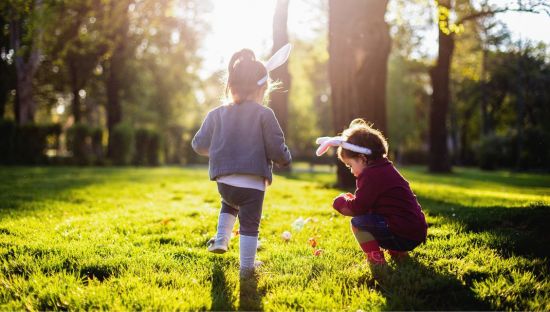 Image of children at Easter