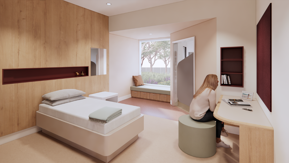Image of a hospital room at the Noarlunga Hospital